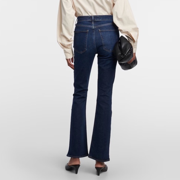 AGOLDE - women’s Nico Bootcut high rise slim jeans dark blue denim pants size 28 - Picture 2 of 8